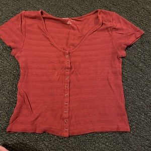 American eagle textured baby tee